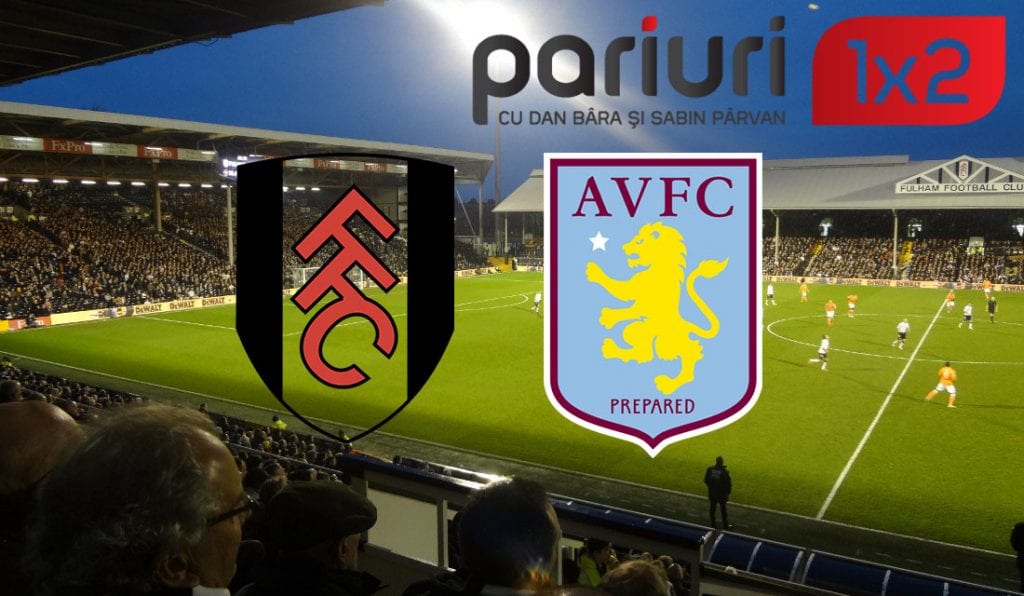 Fulham – Aston Villa | Londonezii au 5 victorii consecutive pe teren propriu, cu echipa din Birmingham! Cote 1.70 si 2.15 in Cupa Angliei