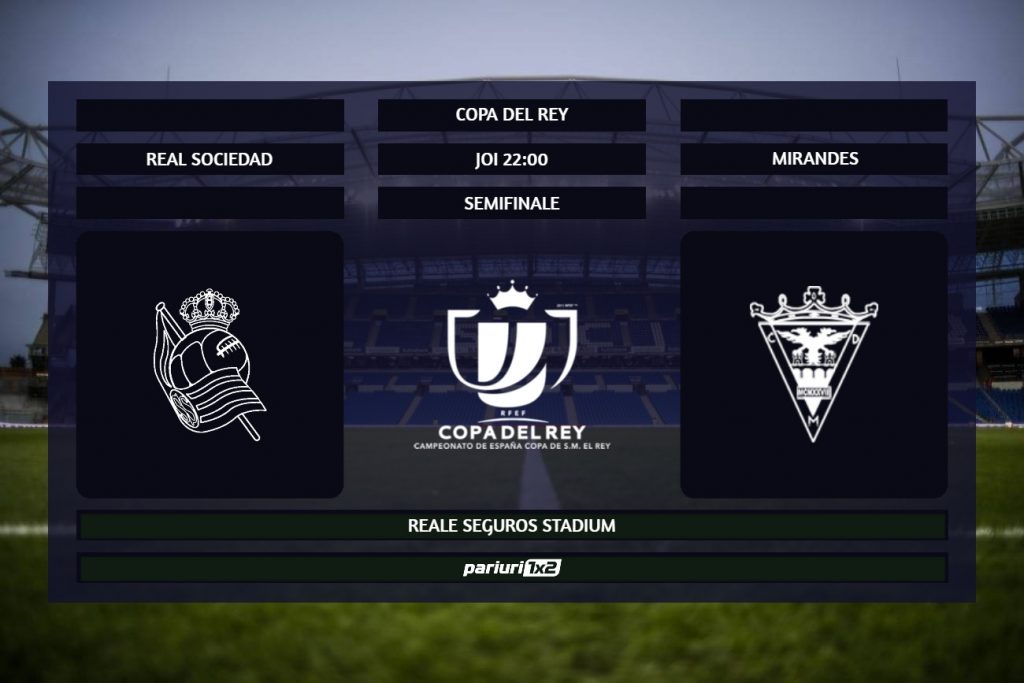 Sociedad – Mirandes: Oaspetii sunt in forma maxima!