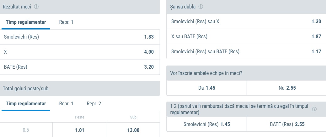 Smolevichi - BATE Borisov