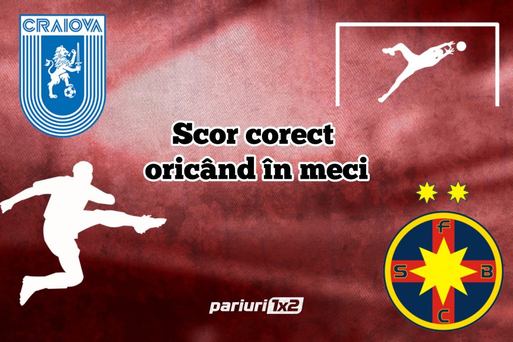 Fotbal Ponturi de Top » „U” Craiova – FCSB: Optiunea „scor corect oricand in meci” are cota 2.30!