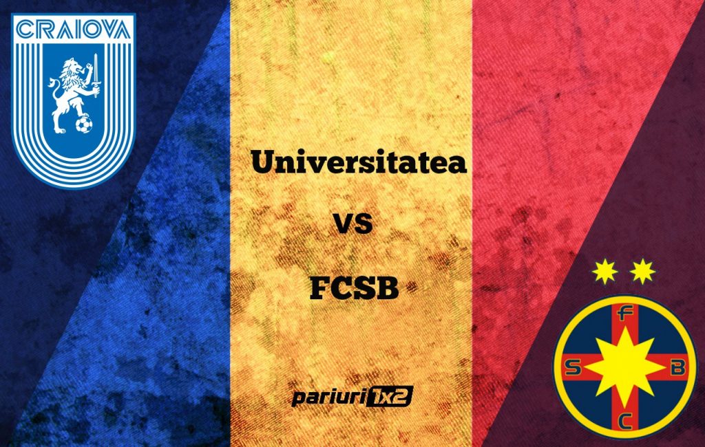 Pariuri fotbal » Universitatea – FCSB » Rup oltenii blestemul? » Craiova, o singură victorie în 20 de dueluri cu „roș-albaștrii!”