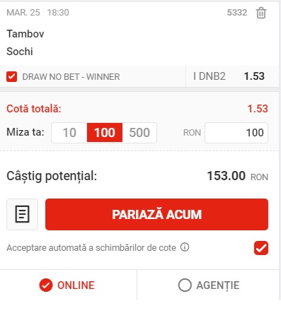 Pariul zilei la Superbet (25 august)