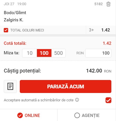 Pariul zilei la Superbet (27 august)