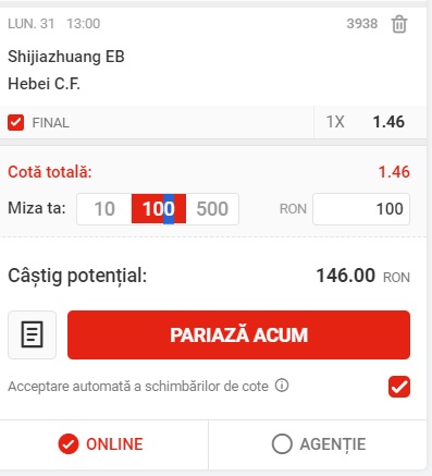 Pariul zilei la Superbet (31 august)