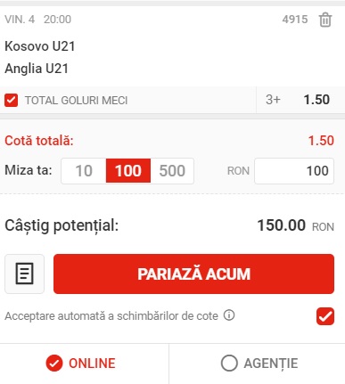 Pariul zilei la Superbet (4 septembrie)