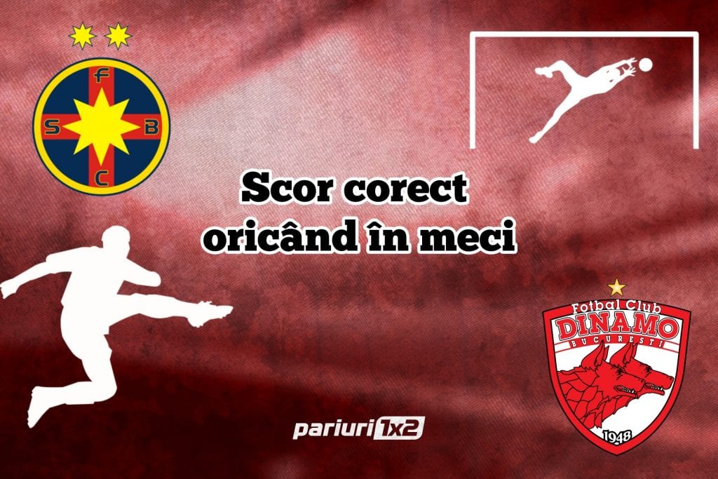 Ponturi fotbal » FCSB – Dinamo: Optiunea „scor corect oricand in meci” are cota 1.85! Vezi cum alegem sa pariem!