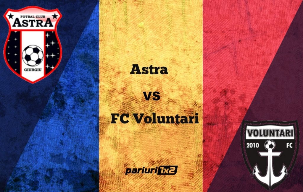 Pariuri fotbal » Astra Girugiu – FC Voluntari » Profită Mihai Teja de criza fără precedent de la Astra?! » Pariem la cotele 1.46 și 1.75!