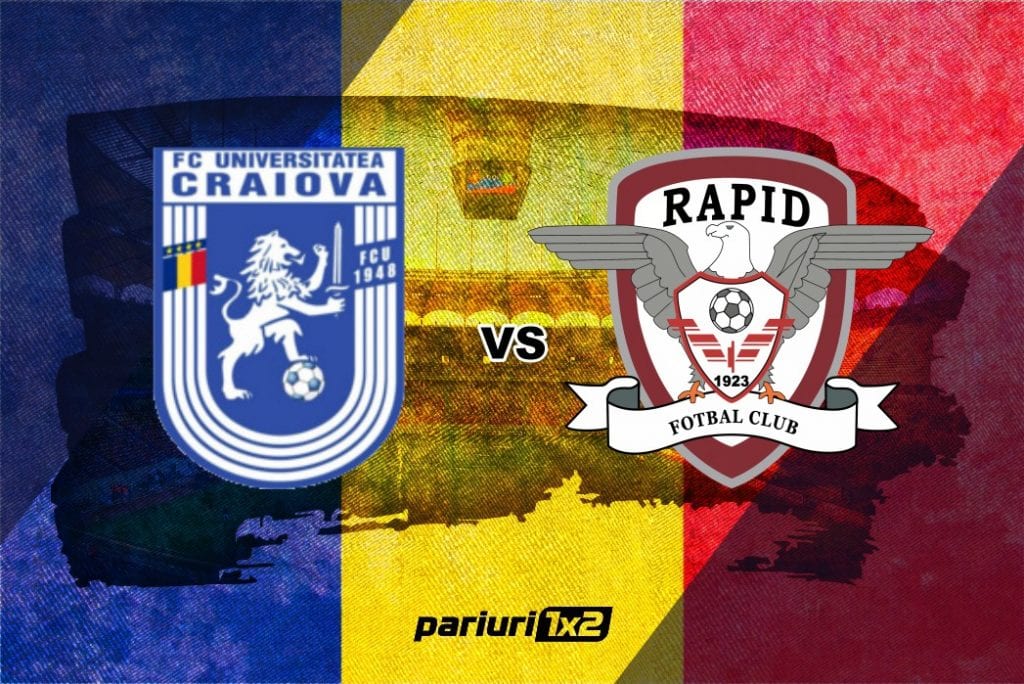 Pariuri fotbal » FC „U” Craiova – Rapid București » Pariem la cota 1.85 în derby-ul etapei!