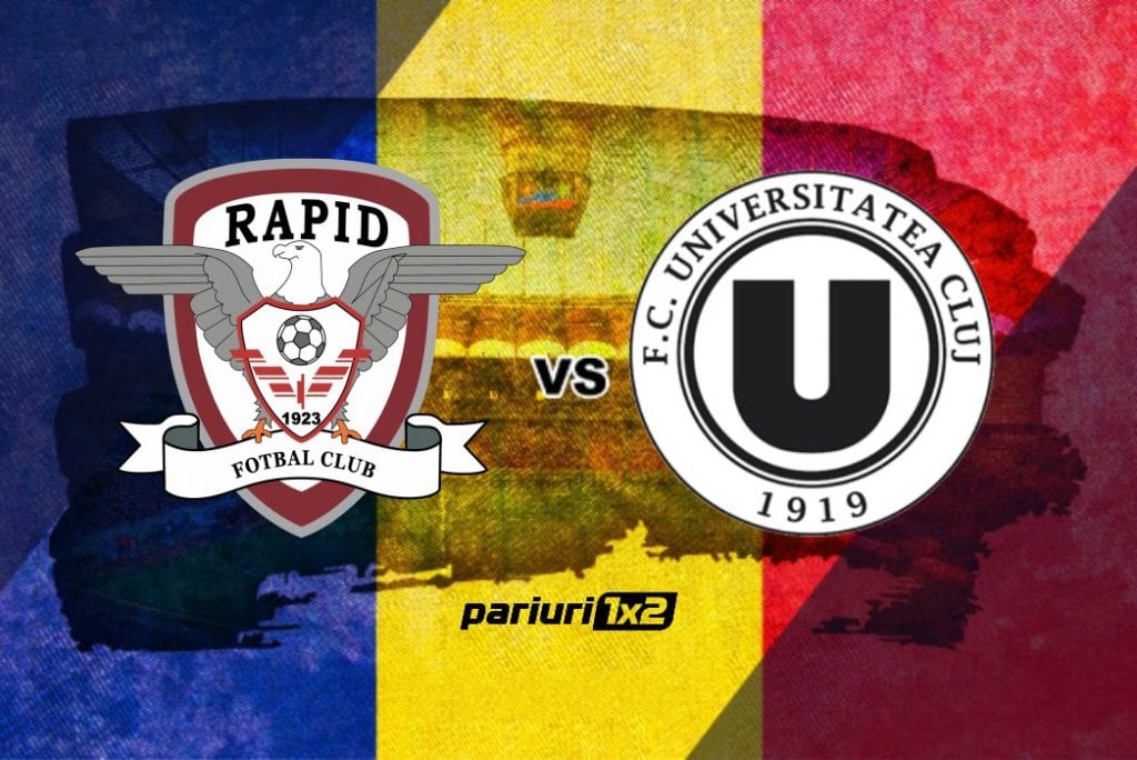 Pariuri fotbal » Rapid București – „U” Cluj » Doar victoria contează în restanța de la Buftea din Liga a 2-a!