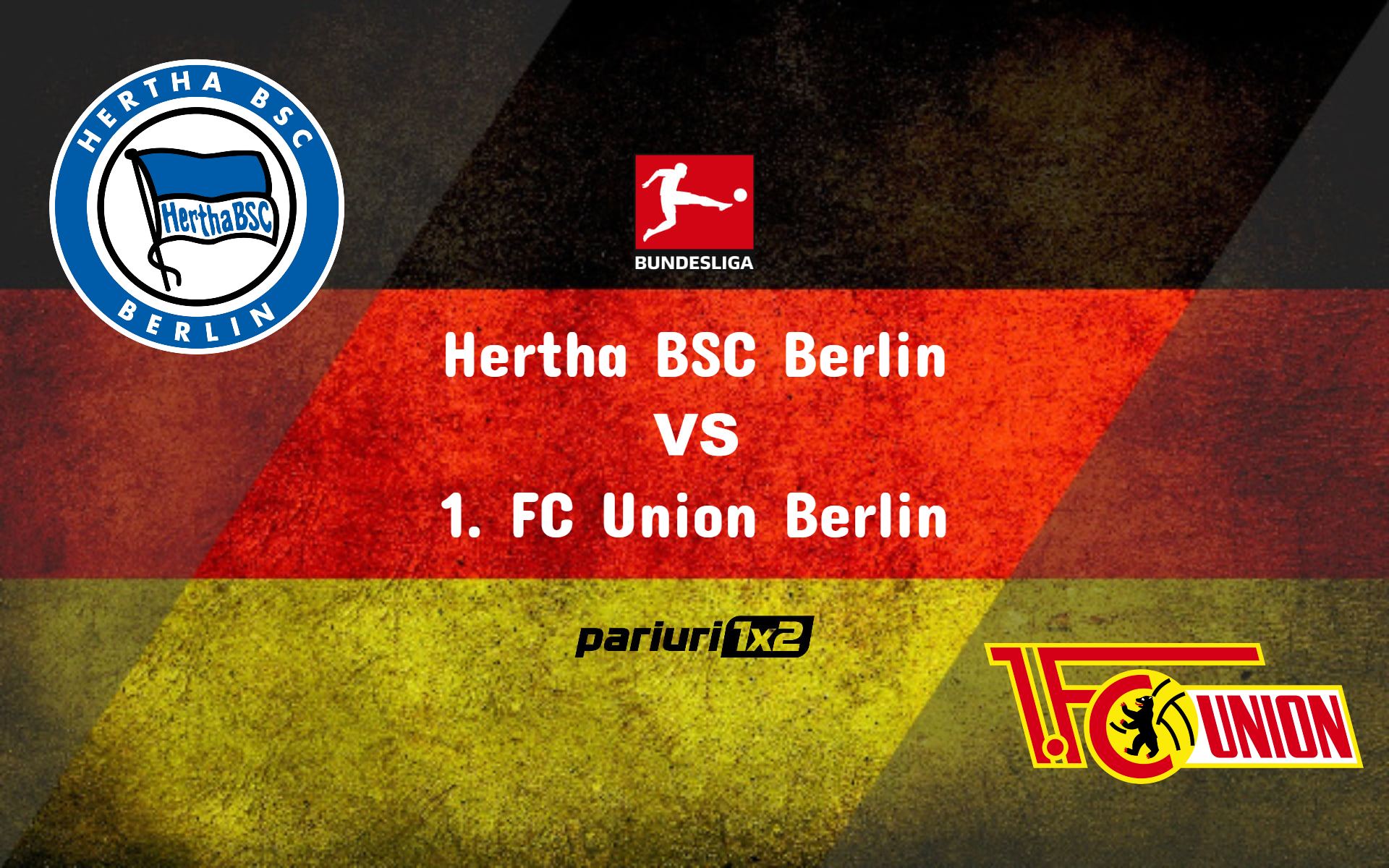 Pariuri fotbal » Hertha – Union Berlin: Situatii diametral opuse inainte de derby-ul Berlinului! Propunem o cota de 1.75!