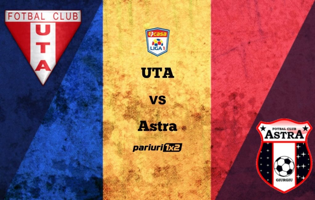 Pariuri fotbal:  UTA – Astra » Giurgiuvenii vin la Arad neînvinși cu Neagoe pe bancă!