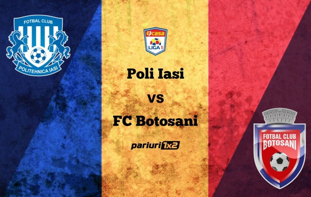 Pariuri fotbal: Poli Iași – FC Botoșani » Trupa lui Croitoru, superioară în ultimele cinci „derby-uri” ale Moldovei!