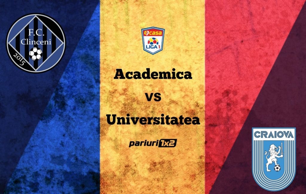 Pariuri fotbal: Academica Clinceni – Universitatea Craiova » Oltenii au dorință de revanșă după eșecul din tur!