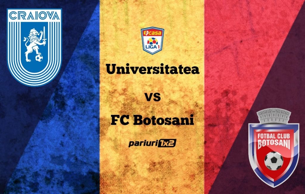 Pariuri fotbal: Universitatea – FC Botoșani » Greu pentru moldoveni în Bănie!