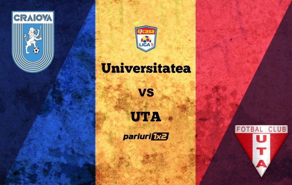 Pariuri fotbal: Universitatea – UTA » Oltenii continuă cursa de urmărire a rivalelor la titlu, FCSB și CFR Cluj!