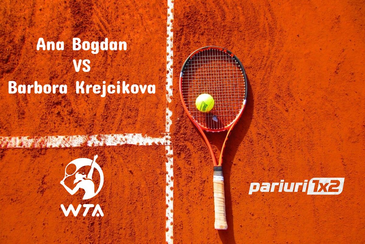 Ponturi tenis » Bogdan – Krejcikova: Ana s-a impus in prima intalnire directa!