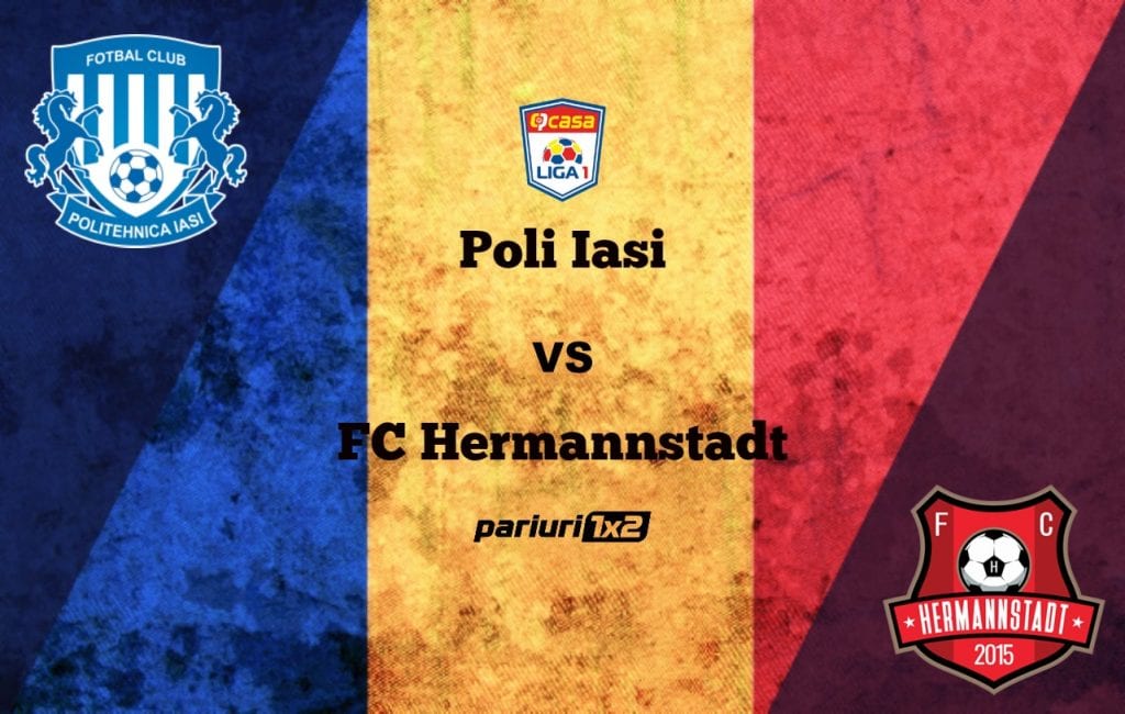 Pariuri fotbal: Poli Iași – FC Hermannstadt » Moldovenii, în revenire de formă!
