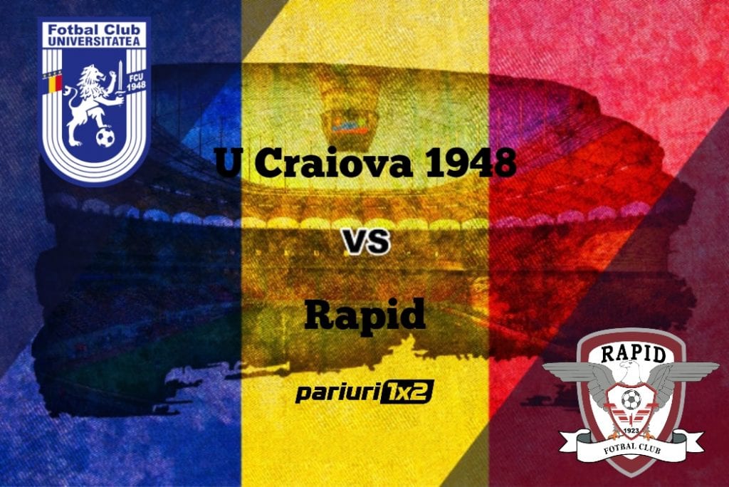 Pariuri fotbal: „U” Craiova 1948 – Rapid București » Derby în Bănie între favoritele la promovare!
