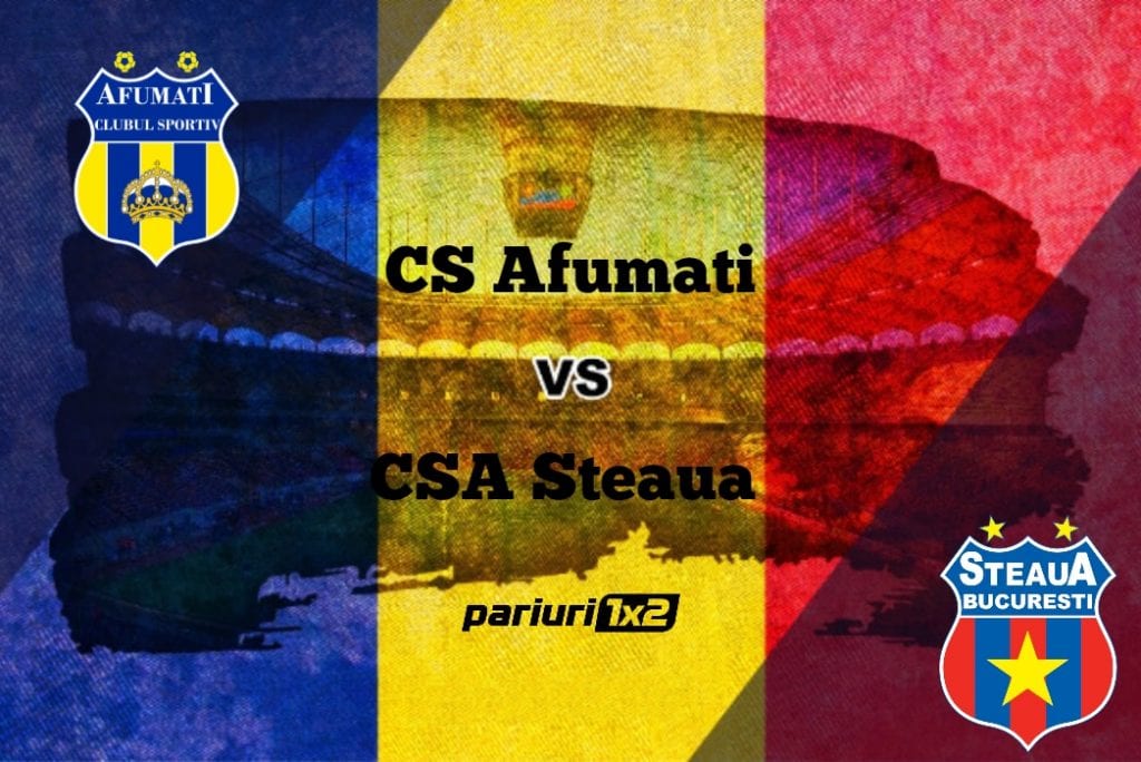 Pariuri fotbal: CS Afumați – CSA Steaua se reia de la 0-2 » „Militarii” la 90 de minute de promovarea în Liga a 2-a!
