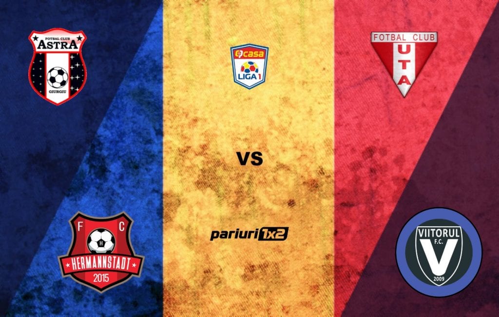 Liga 1: Play-out-ul se pariază la „pachet” » „Combo” în cota  2.34 de la Astra – UTA și FC Hermannstadt- Viitorul „lansat” AICI!
