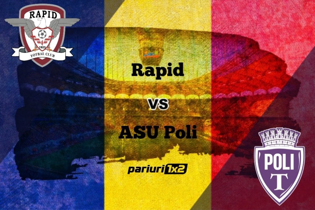 Pariuri fotbal: Rapid – ASU Poli Timișoara » Victoria le asigură giuleștenilor promovarea în proporție de 90%!