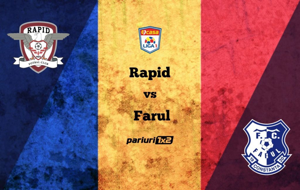 Pariuri fotbal: Rapid – Farul » „Giuleștenii” și „rechinii”, neînvinși în acest debut de Liga 1!