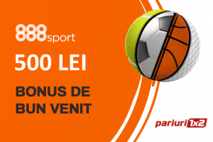 Cea mai tare ofertă 888sport: 500 LEI + 40 ROTIRI GRATUITE!