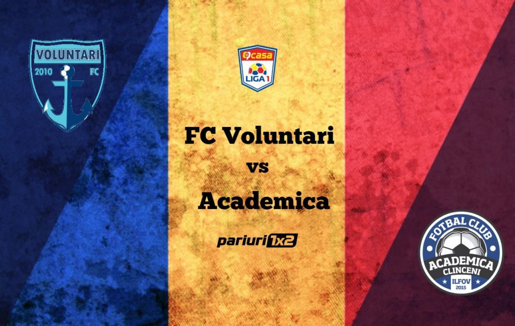 Pariuri fotbal: FC Voluntari – Academica Clinceni » Derby-ul ilfovean prinde ambele combatante în suferință!
