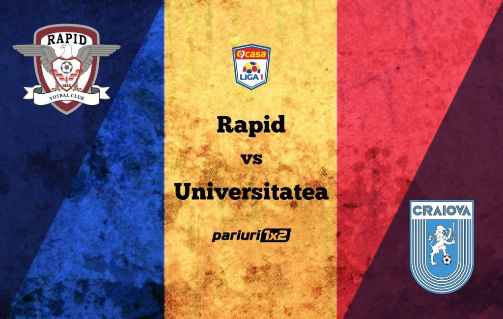 Pariuri fotbal: Rapid București – Universitatea Craiova » Reghe vine la victorie pe „Național Arena!”