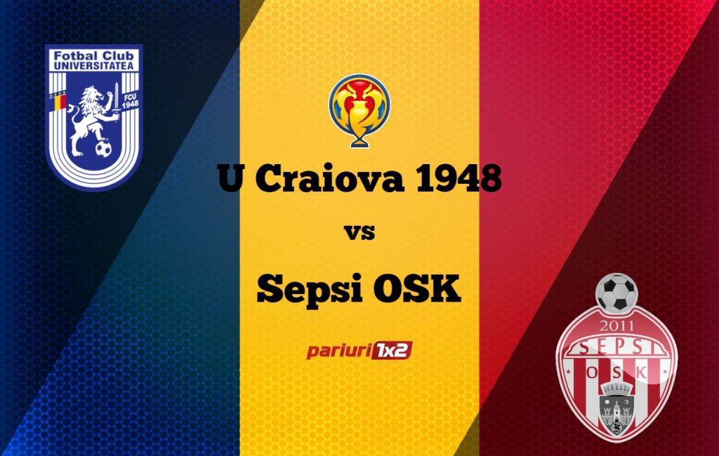 Pariuri fotbal: „U” Craiova 1948 – Sepsi OSK » Covăsnenii pun mare preț pe Cupa României!