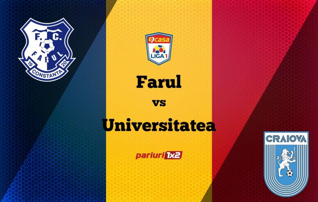 Pariuri fotbal: Farul Constanța – Universitatea Craiova » „Rege” vs „Reghe” » Pariem la cote de 1.60 și 1.95!