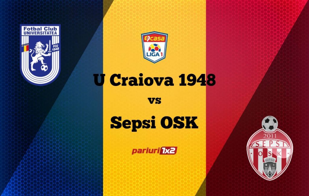 Pariuri fotbal: „U” Craiova 1948 – Sepsi OSK » După ce i-au scos pe olteni din Cupă, covăsnenii atacă prima victorie în deplasare în Liga 1!