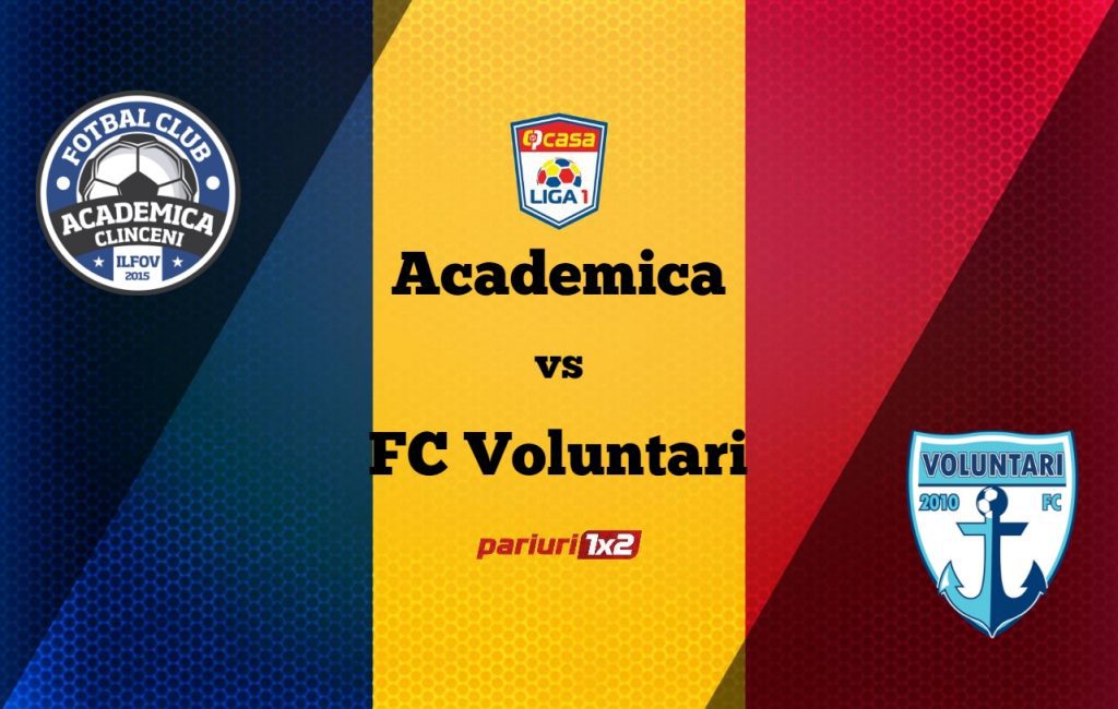 Pariuri fotbal: Academica – FC Voluntari » Miză uriașă în derby-ul ilfovean din Liga1!