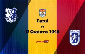 Pariuri fotbal: Farul – „U” Craiova 1948 » „Rechinii” își păstrează locul de play-off cu un rezultat pozitiv »»