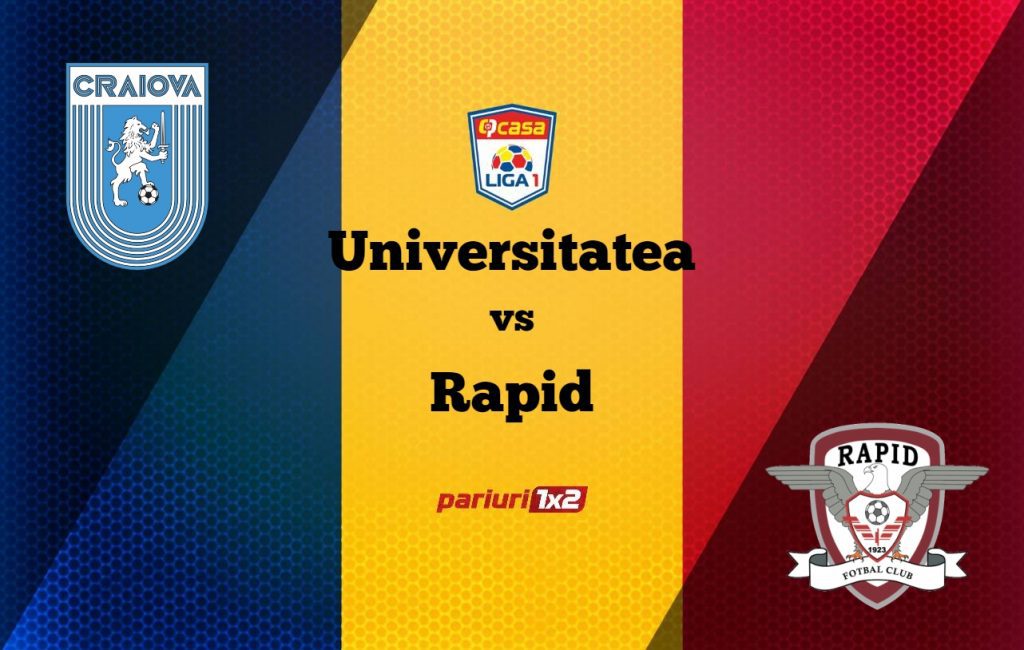 Pariuri fotbal: Universitatea – Rapid » „Giuleștenii” vin cu gândul la revanșă și rocadă!