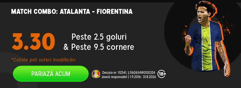 Pariuri fotbal Atalanta - Fiorentina