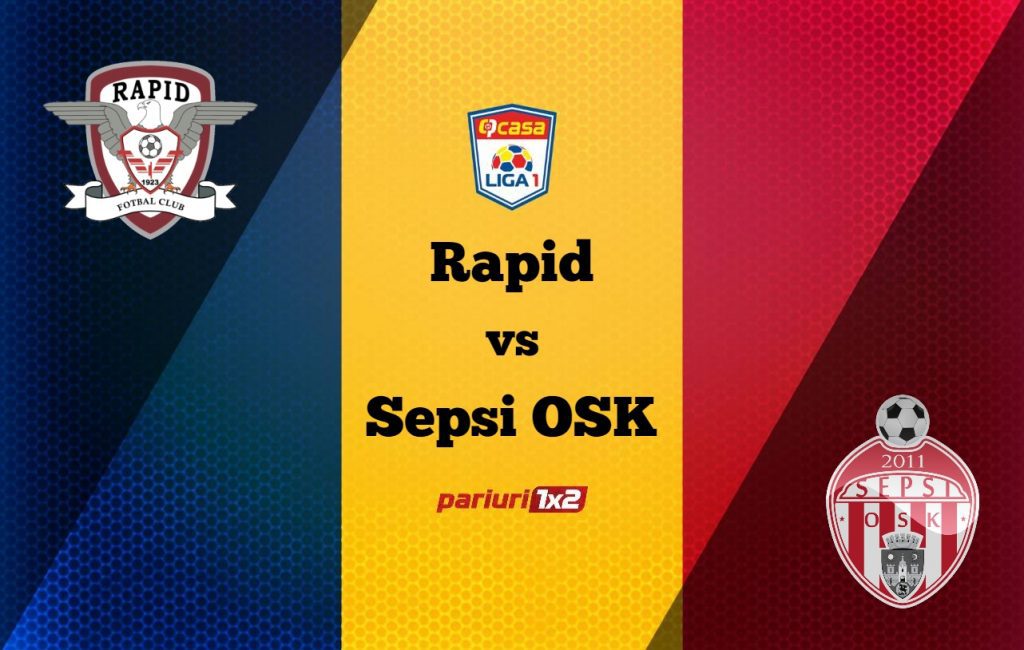 Pariuri fotbal: Rapid – Sepsi OSK » Liderii remizelor, față în față la Mioveni »»