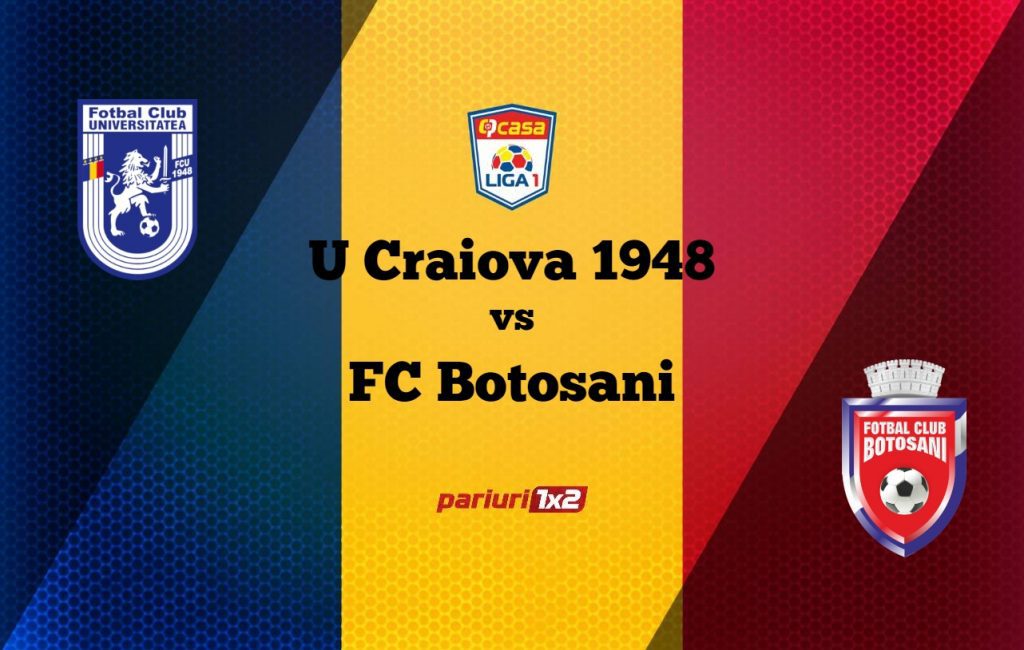 Pariuri fotbal: „U” Craiova 1948 – FC Botoșani » Moldovenii atacă podiumul în Bănie »»