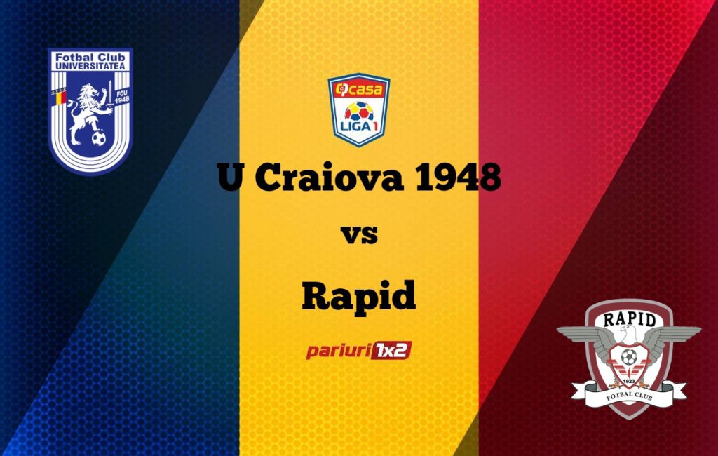 Pariuri fotbal: „U” Craiova 1948  – Rapid » „Giuleștenii”, fără victorie în Liga 1 de 9 etape »»