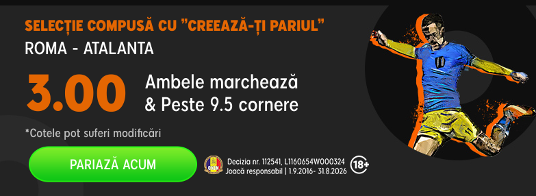 Ponturi fotbal » Roma - Atalanta
