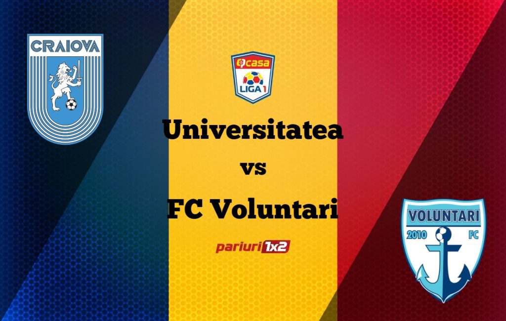 Pariuri fotbal: Universitatea – FC Voluntari » Ilfovenii, singurii care i-au învins pe olteni în play-off »»