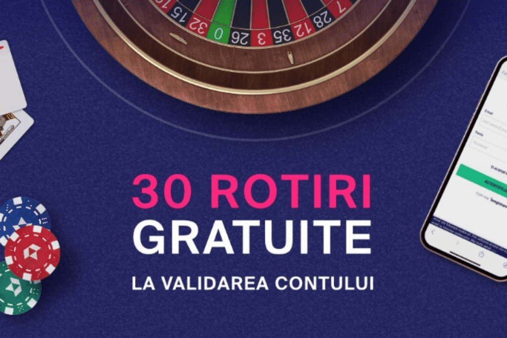 Disponibil acum: 30 de rotiri gratuite la validarea contului!