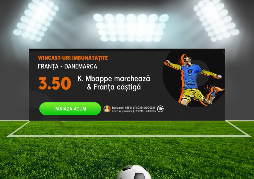 Pariuri fotbal: Franța – Danemarca: Deținătoarea trofeului Ligii Națiunilor este clar favorită la victorie | Vezi cum pariem!