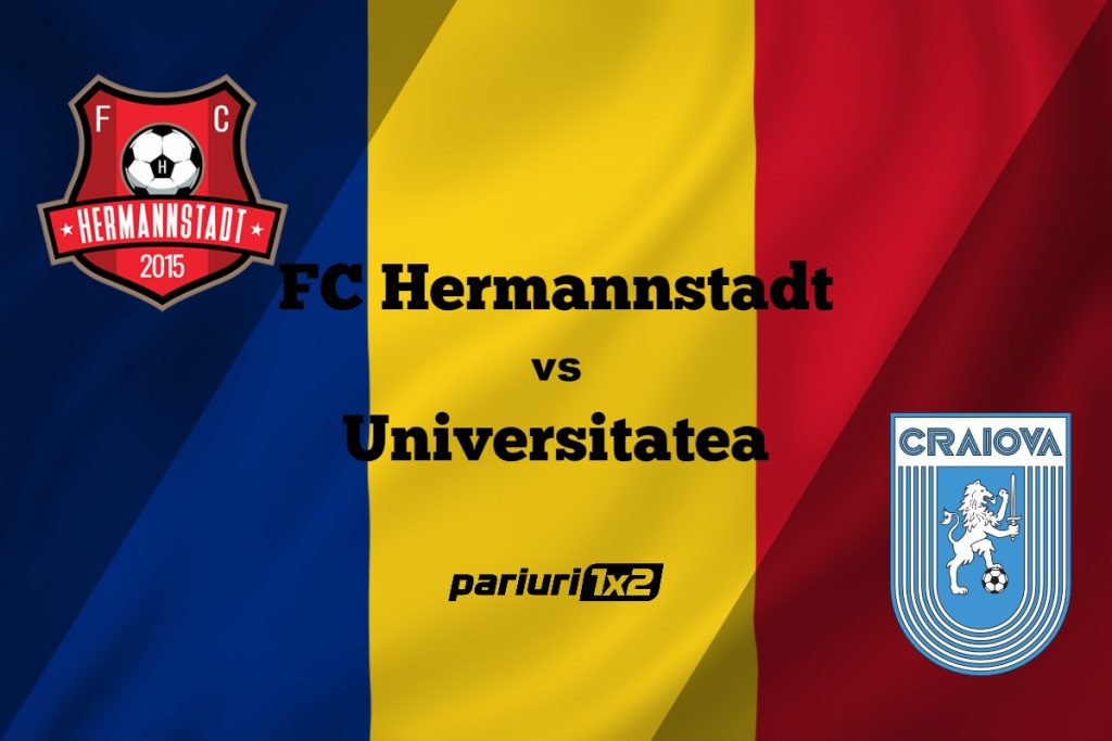 Pariuri fotbal: FC Hermannstadt – Universitatea Craiova » Oltenii atacă a patra victorie consecutivă în SuperLigă »»