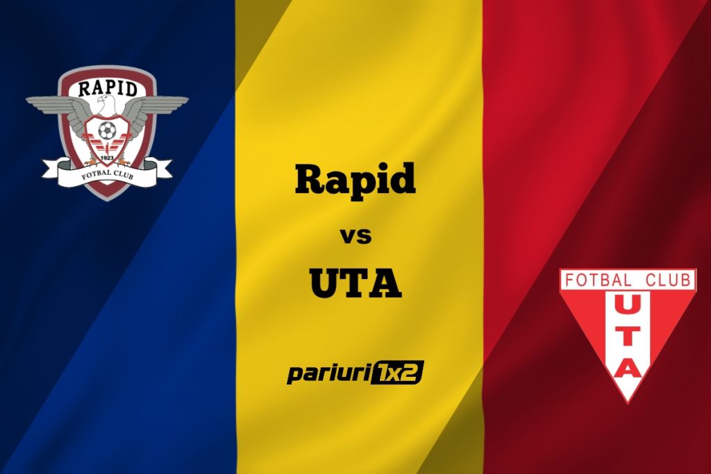 Pariuri fotbal: Rapid – UTA » Echipa lui Mutu, procentaj maxim pe teren propriu în SuperLigă »»