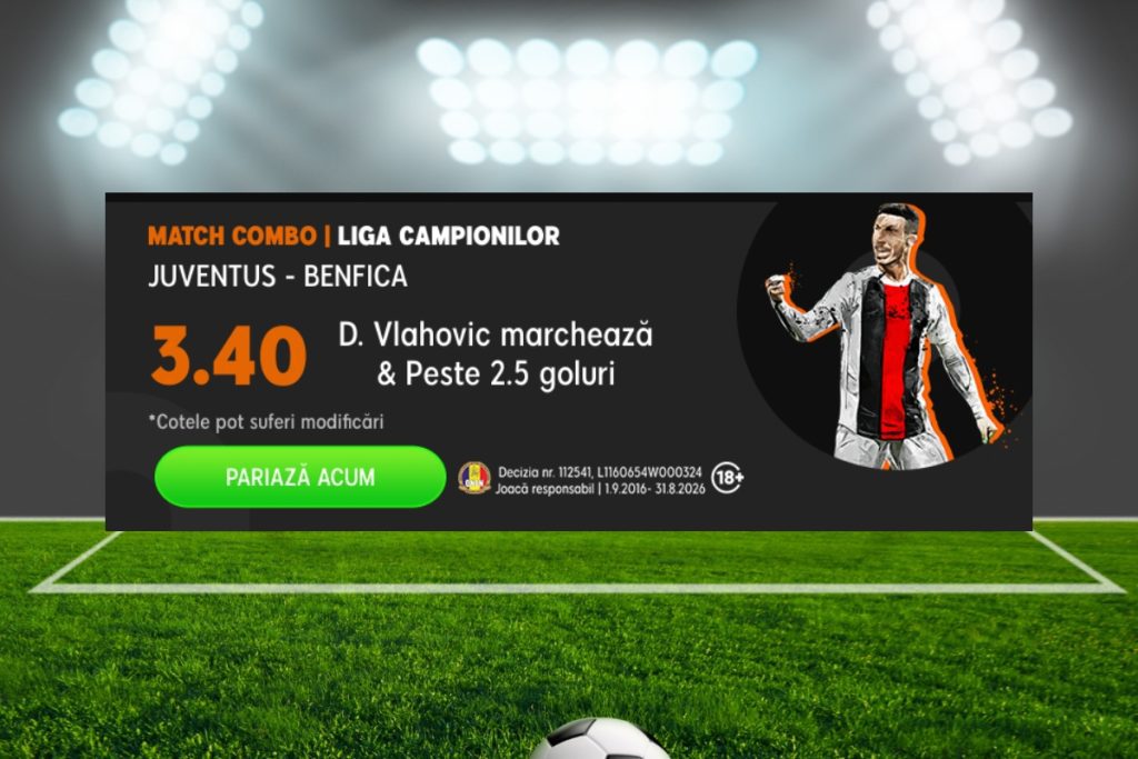 Juventus – Benfica, Ponturi Pariuri Fotbal Liga Campionilor, 14.09.2022