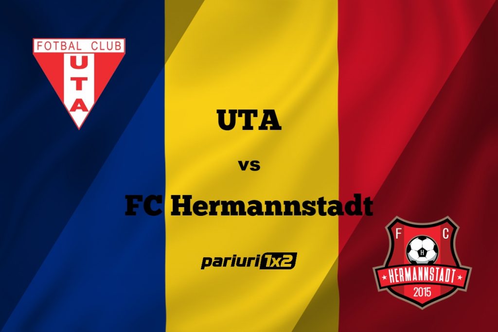 Pariuri fotbal: UTA – FC Hermannstadt » Arădenii, deciși să stopeze invincibilitatea sibienilor »»