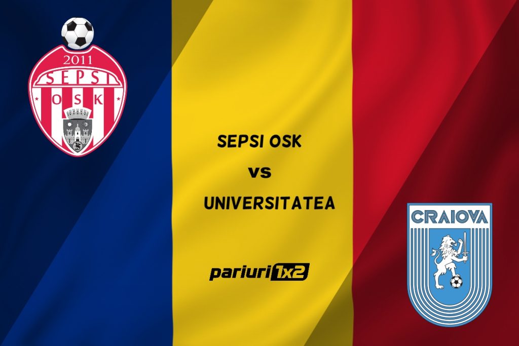 Pariuri fotbal: Sepsi OSK – Universitatea » Covăsnenii, eșecuri pe linie în ultimele trei reprezentații din SuperLigă »»