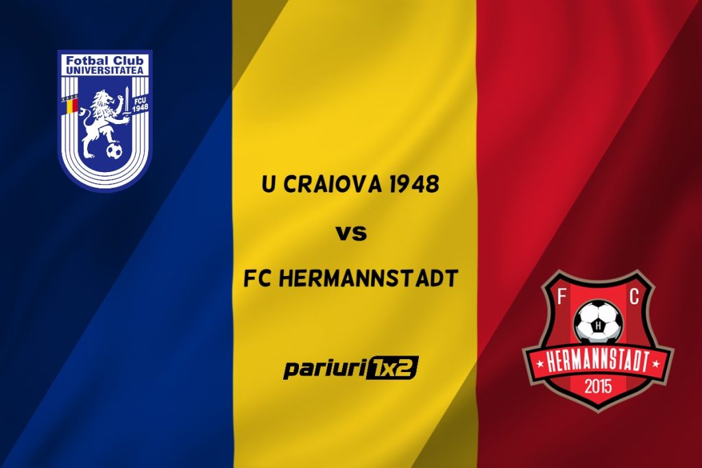 Pariuri fotbal: „U” Craiova 1948 – FC Hermannstadt » Sibienii, eșecuri pe linie în ultimele patru meciuri»»