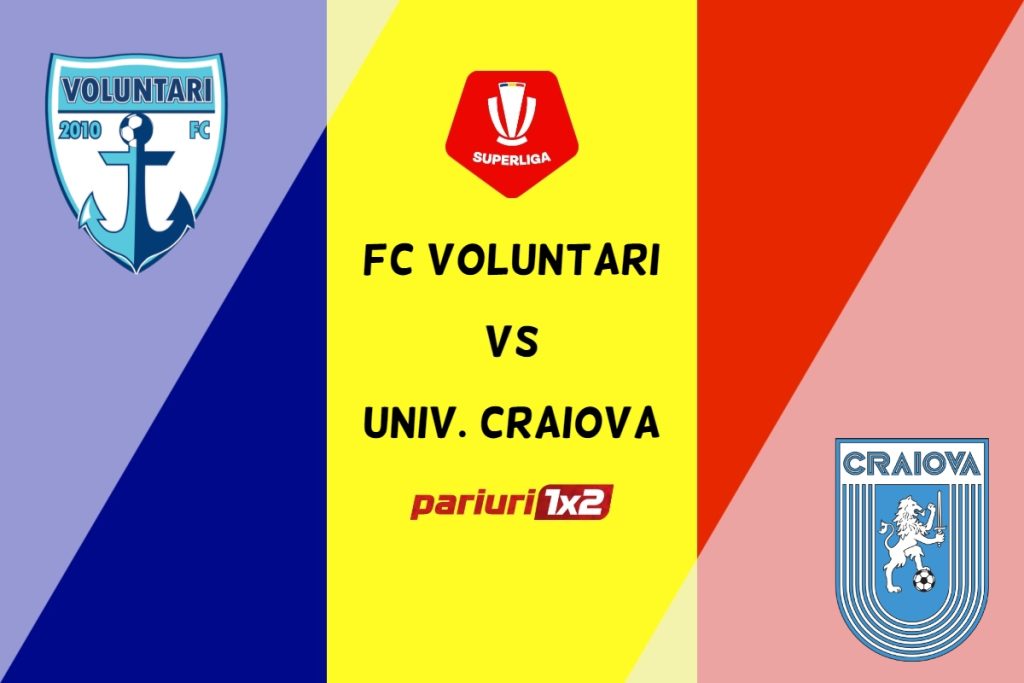 FC Voluntari – Univ. Craiova » Ponturi Pariuri Fotbal SuperLiga, 26.02.2023 »»